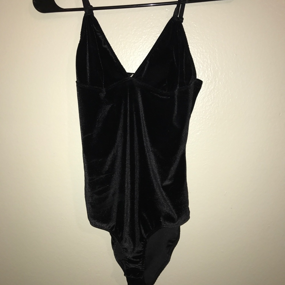 Black Velvet Sexy Bodysuit